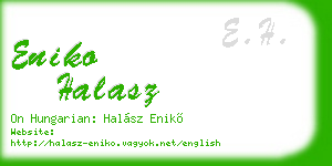 eniko halasz business card